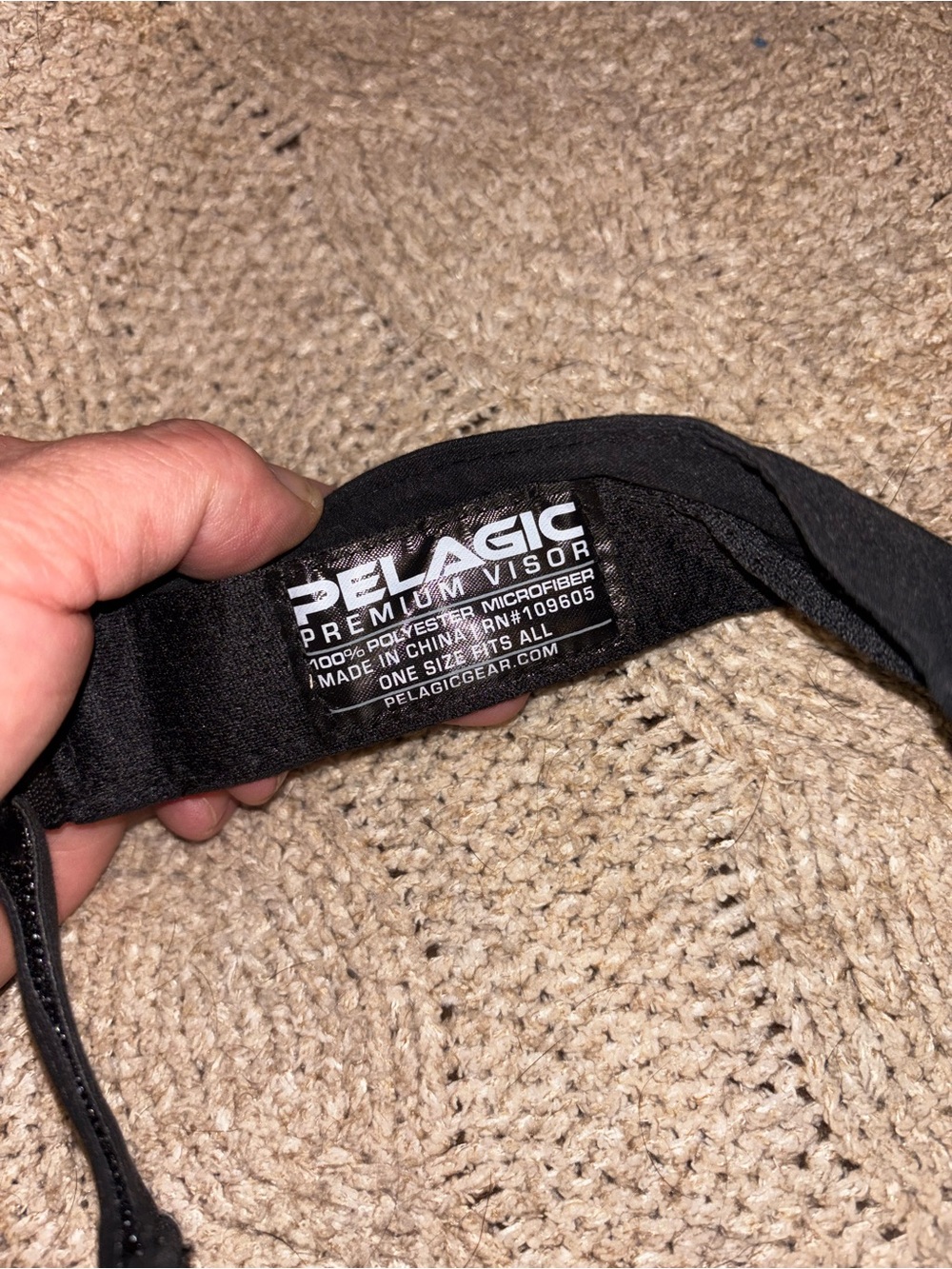Pelagic Black Marlin American Flag Premium Visor One Size - Picture 3 of 5